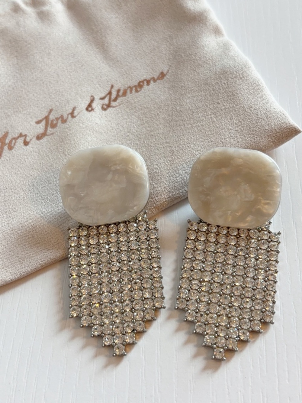 For Love & Lemons Earrings - Auburn Crystal